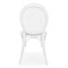 Sedia in legno e rattan Globo Bianco (3)