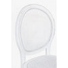 Sedia in legno e rattan Globo Bianco (5)