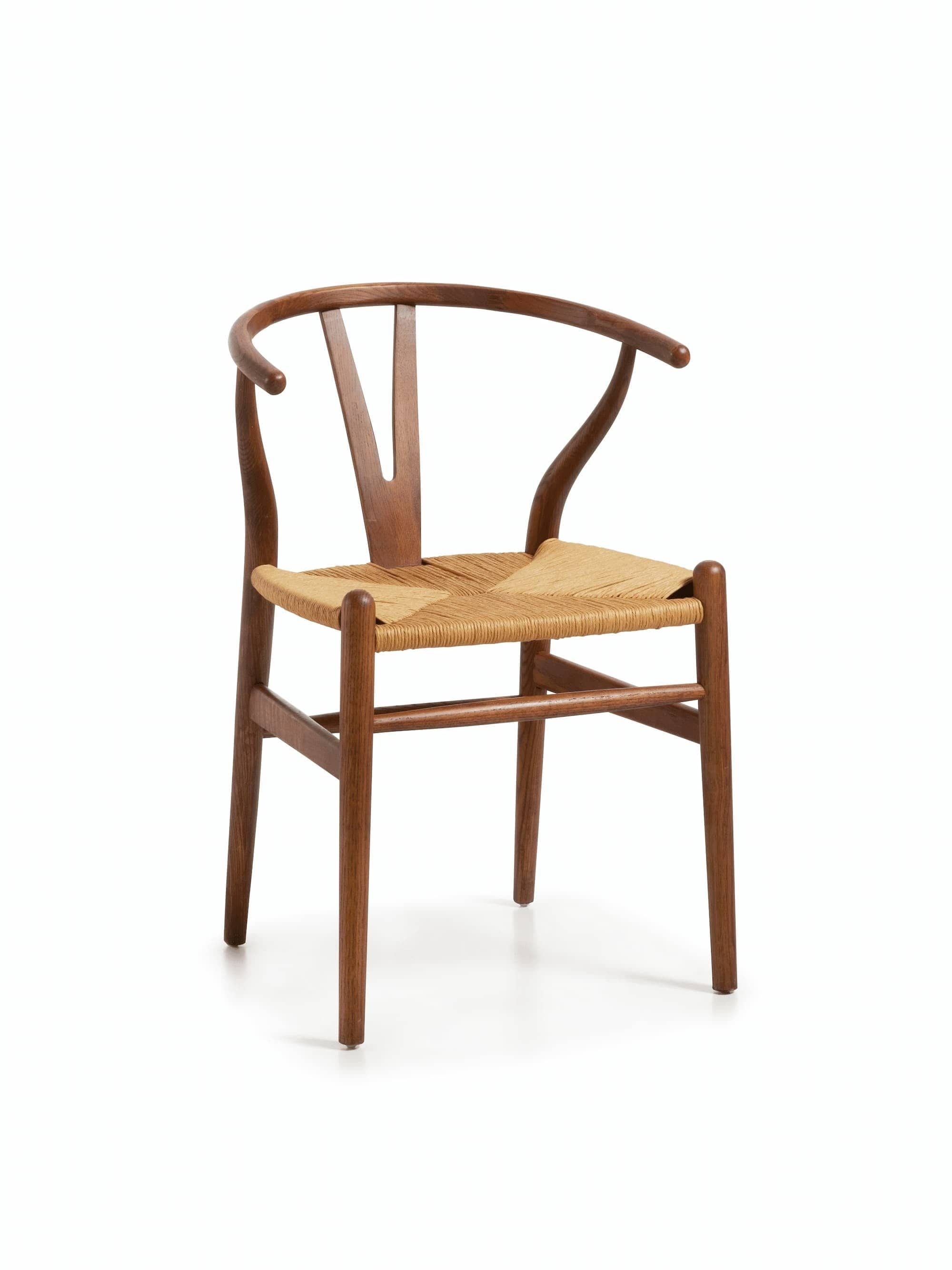 Sedia in legno e rattan Nimes Quercia