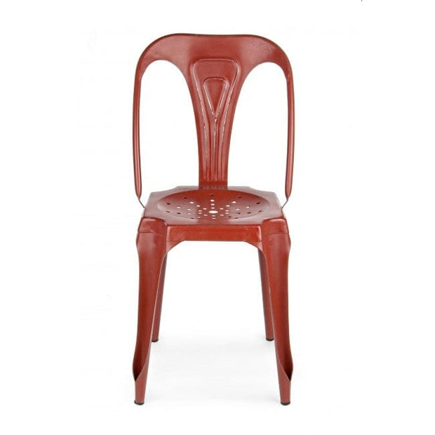Sedia in metallo Droid Rosso (1)