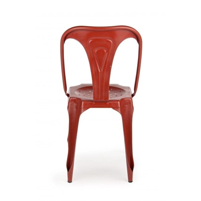 Sedia in metallo Droid Rosso (2)