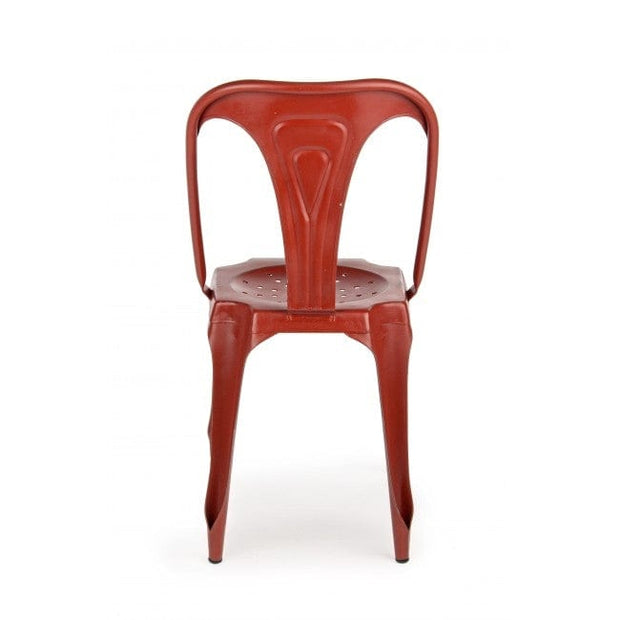 Sedia in metallo Droid Rosso (2)