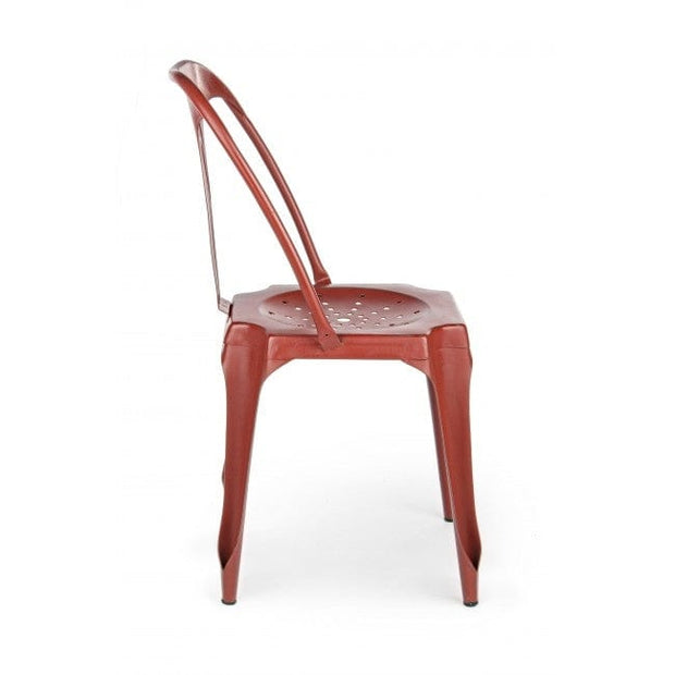 Sedia in metallo Droid Rosso (3)