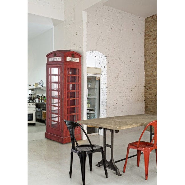 Sedia in metallo Droid Rosso (4)