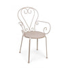 Sedia in metallo Ettienne Beige
