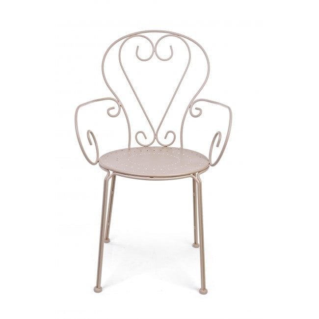 Sedia in metallo Ettienne Beige (1)