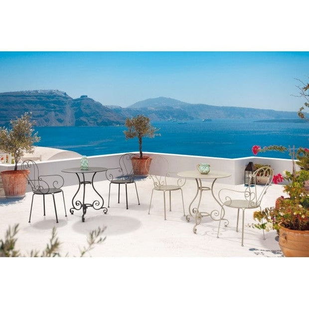 Sedia in metallo Ettienne Beige (6)