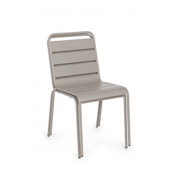 Sedia in metallo Melany Cappuccino (3)