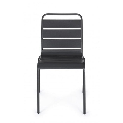 Sedia in metallo Melany Grigio (1)