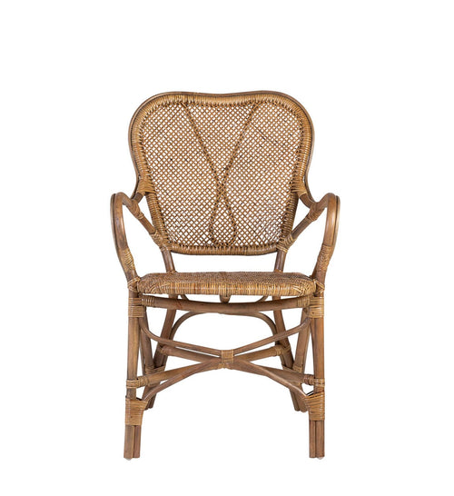 Sedia in rattan Bistro Marrone (1)