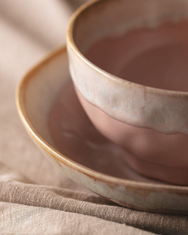Servizio di piatti in ceramica Belford Rosa, 18 pezzi (2)