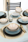 Servizio di piatti in ceramica Safir Multicolore, 24 pezzi (1)