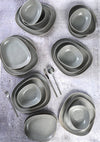 Servizio di piatti in ceramica Tetra Grigio, 24 pezzi (2)
