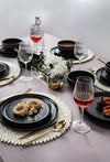 Servizio di piatti in ceramica Xander 2 Nero, 18 pezzi