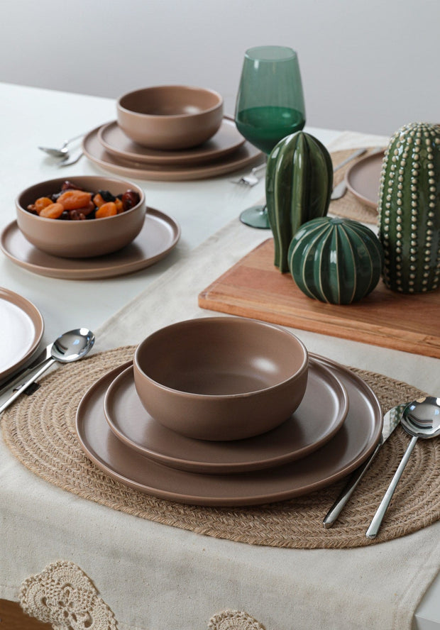 Servizio di piatti in ceramica Xander Cappuccino, 18 pezzi (3)