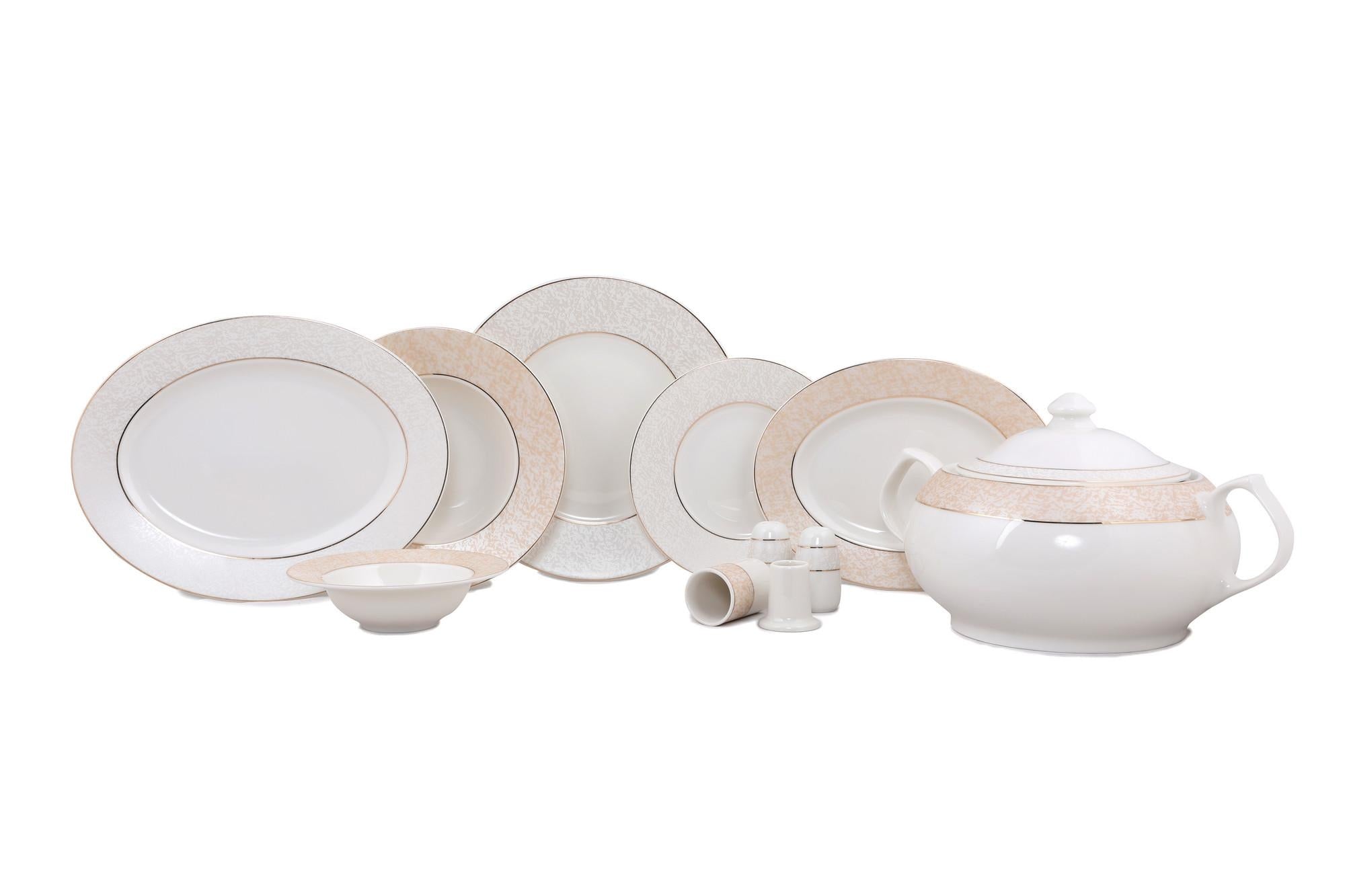 Servizio di piatti in porcellana Cristyn Dinner Multicolore, 61 pezzi (1)