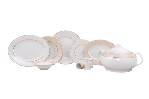 Servizio di piatti in porcellana Cristyn Dinner Multicolore, 61 pezzi (1)