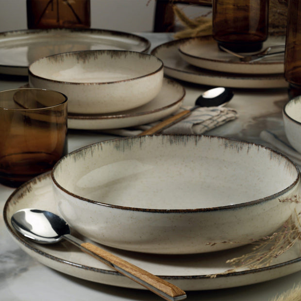 Servizio di piatti in porcellana Garth Beige, 24 pezzi (2)