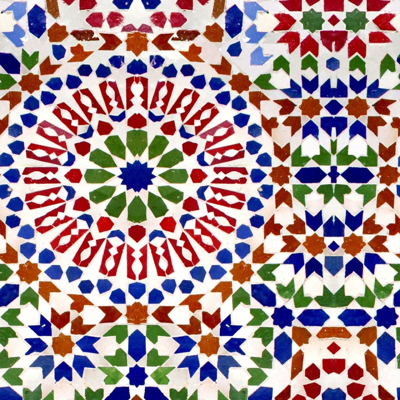 Set 3 rotoli Carta da parati stampata a mosaico digitale