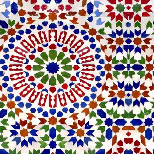 Set 3 rotoli Carta da parati stampata a mosaico digitale