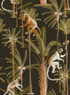 Set 3 rotoli Carta da parati stampata digitale Barbados Antracite