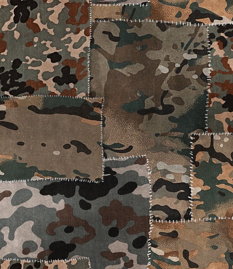Set 3 rotoli Carta da parati stampata digitale Camo Brown (1)