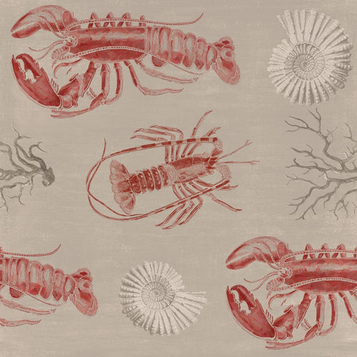 Set 3 rotoli Carta da parati stampata digitale Lobster Taupe