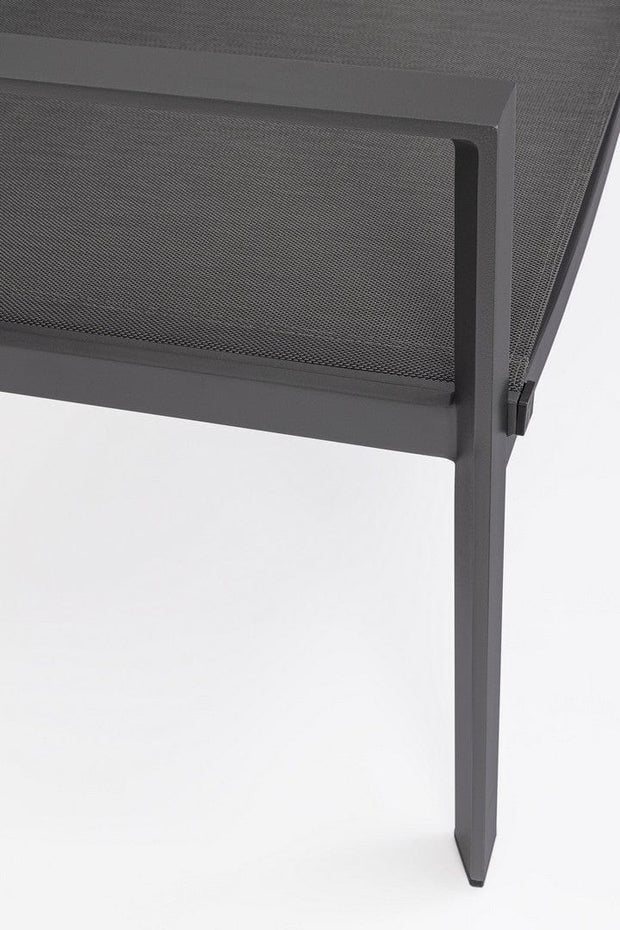 Bizzotto Set da giardino 4 posti con tavolino Kallen Antracite