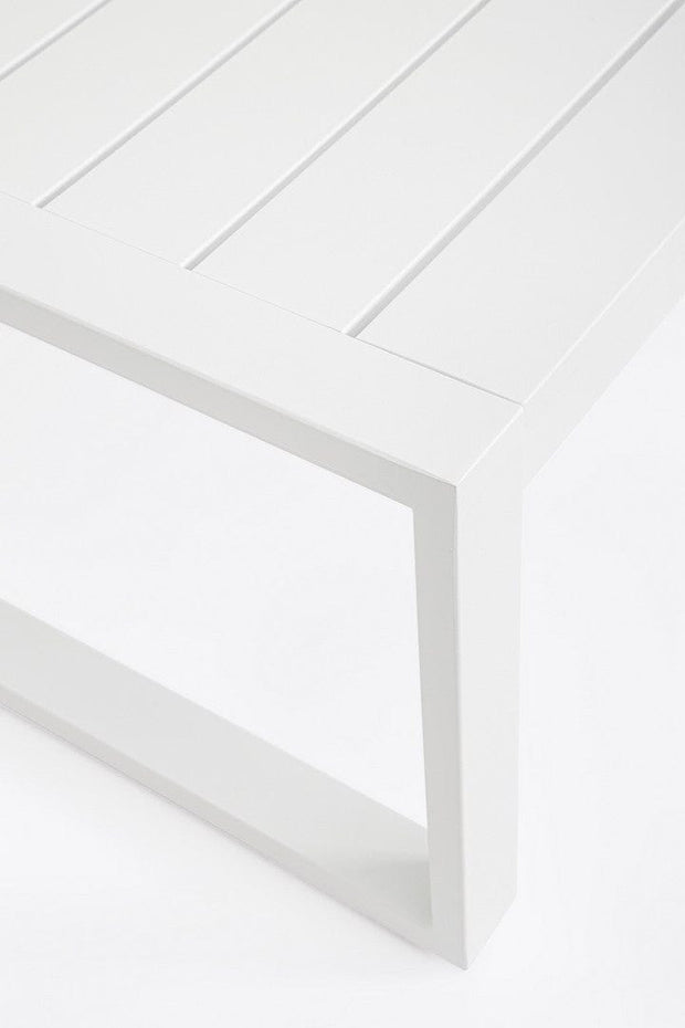 Bizzotto Set da giardino 4 posti con tavolino Kallen Bianco