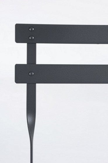Bizzotto Set da giardino con 2 sedie ed un tavolo pieghevoli Wissant Antracite