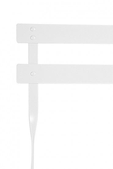 Bizzotto Set da giardino con 2 sedie ed un tavolo pieghevoli Wissant Bianco