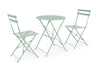 Bizzotto Set da giardino con 2 sedie ed un tavolo pieghevoli Wissant Blu