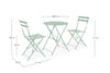 Bizzotto Set da giardino con 2 sedie ed un tavolo pieghevoli Wissant Blu