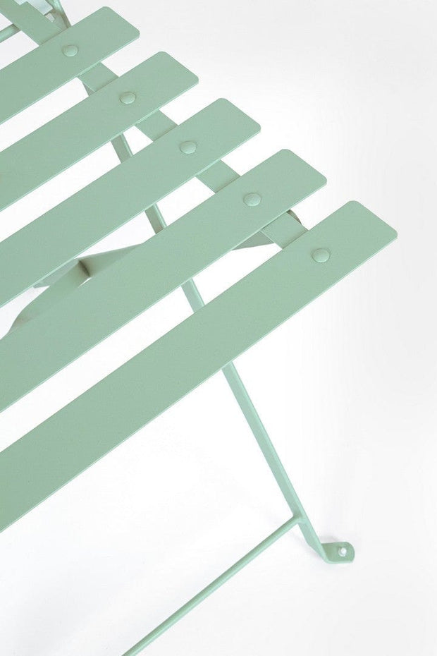 Bizzotto Set da giardino con 2 sedie ed un tavolo pieghevoli Wissant Blu