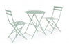 Bizzotto Set da giardino con 2 sedie ed un tavolo pieghevoli Wissant Blu