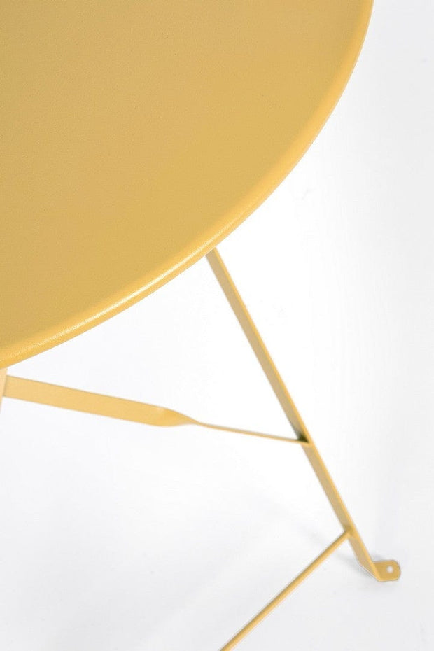 Bizzotto Set da giardino con 2 sedie ed un tavolo pieghevoli Wissant Giallo