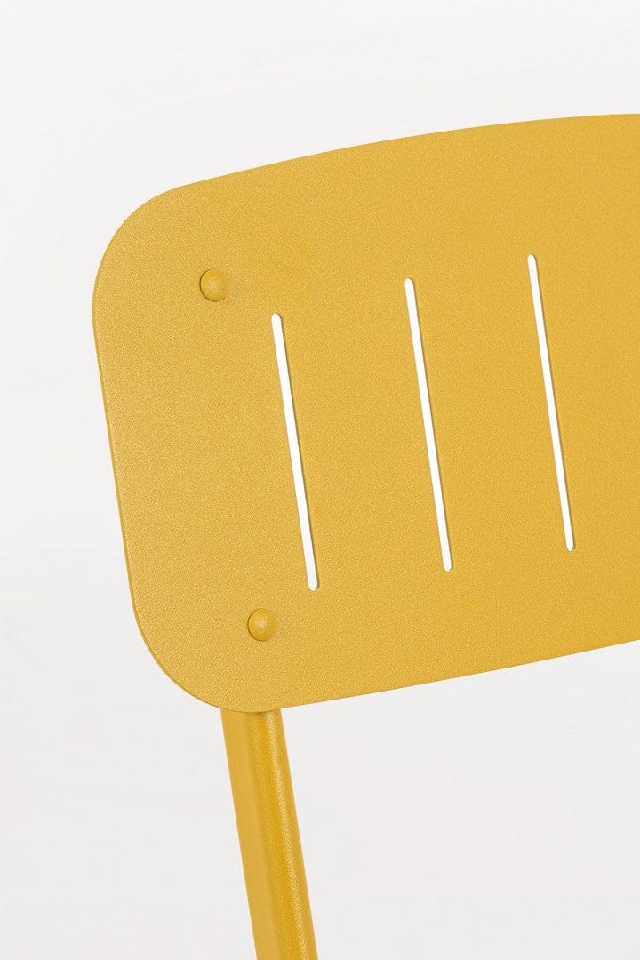 Bizzotto Set da giardino con 2 sedie ed un tavolo pieghevoli Yvonne Giallo