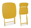 Bizzotto Set da giardino con 2 sedie ed un tavolo pieghevoli Yvonne Giallo