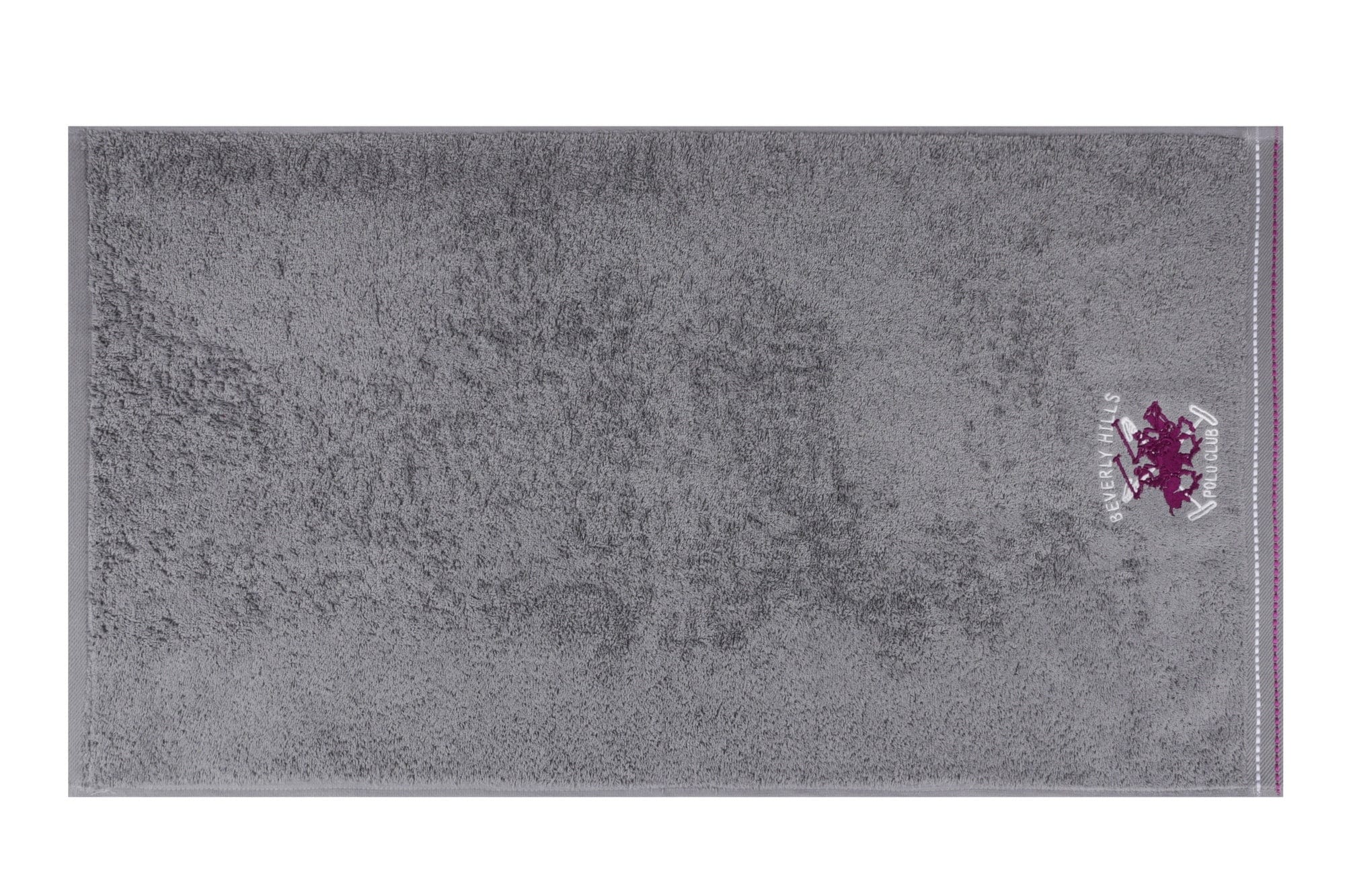 Set di 2 asciugamani cotone Beverly Hills Polo Club 201 Grigio, 70 x 140 cm (4)