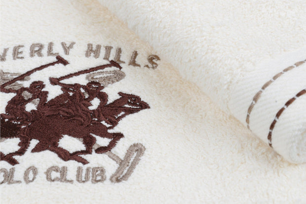 Set di 2 asciugamani cotone Beverly Hills Polo Club 401 Crema, 50 x 90 cm (4)