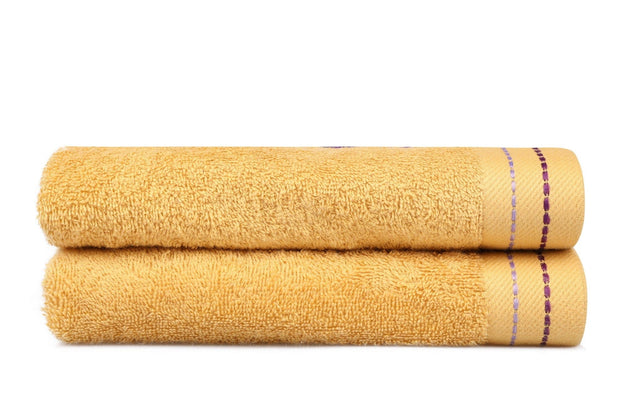 Set di 2 asciugamani cotone Beverly Hills Polo Club 401 Giallo, 50 x 90 cm (2)