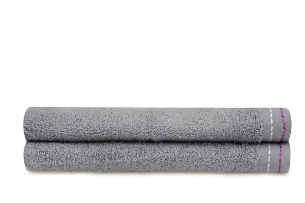 Set di 2 asciugamani cotone Beverly Hills Polo Club 401 Grigio, 50 x 90 cm (2)