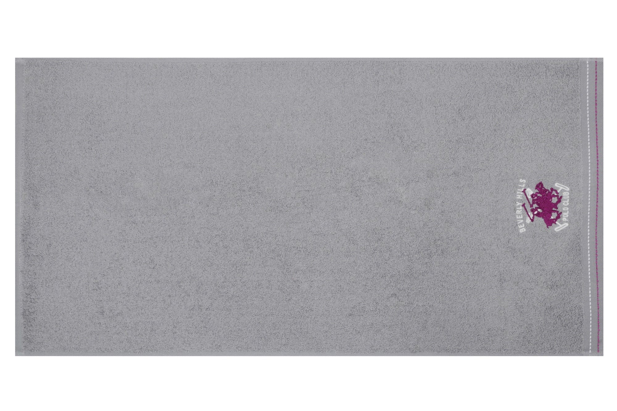 Set di 2 asciugamani cotone Beverly Hills Polo Club 401 Grigio, 50 x 90 cm (4)