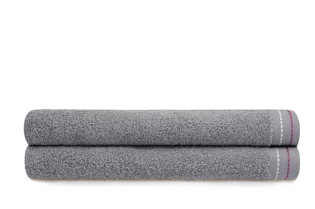 Set di 2 asciugamani cotone Beverly Hills Polo Club 401 Grigio, 70 x 140 cm (2)