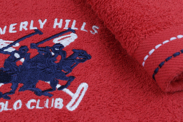 Set di 2 asciugamani cotone Beverly Hills Polo Club 401 Rosso, 50 x 90 cm (3)