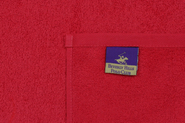 Set di 2 asciugamani cotone Beverly Hills Polo Club 401 Rosso, 50 x 90 cm (5)