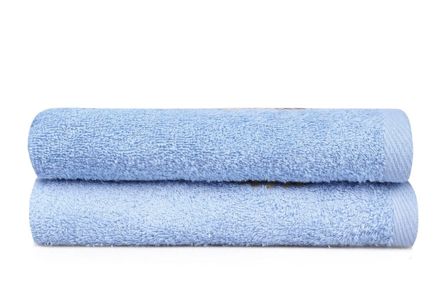 Set di 2 asciugamani cotone Beverly Hills Polo Club 402 Blu, 50 x 90 cm (2)