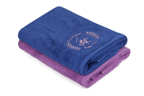 Set di 2 asciugamani cotone Beverly Hills Polo Club 402 Blu, 50 x 90 cm