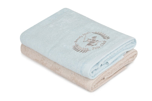 Set di 2 asciugamani cotone Beverly Hills Polo Club 402 Blu, 50 x 90 cm