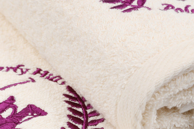 Set di 2 asciugamani cotone Beverly Hills Polo Club 402 Crema, 50 x 90 cm (4)